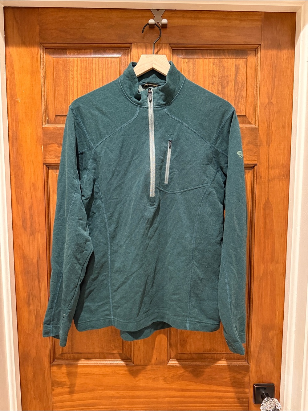Mountain Hard Wear Men's Dark Teal Half-Zip Fleece Pullover